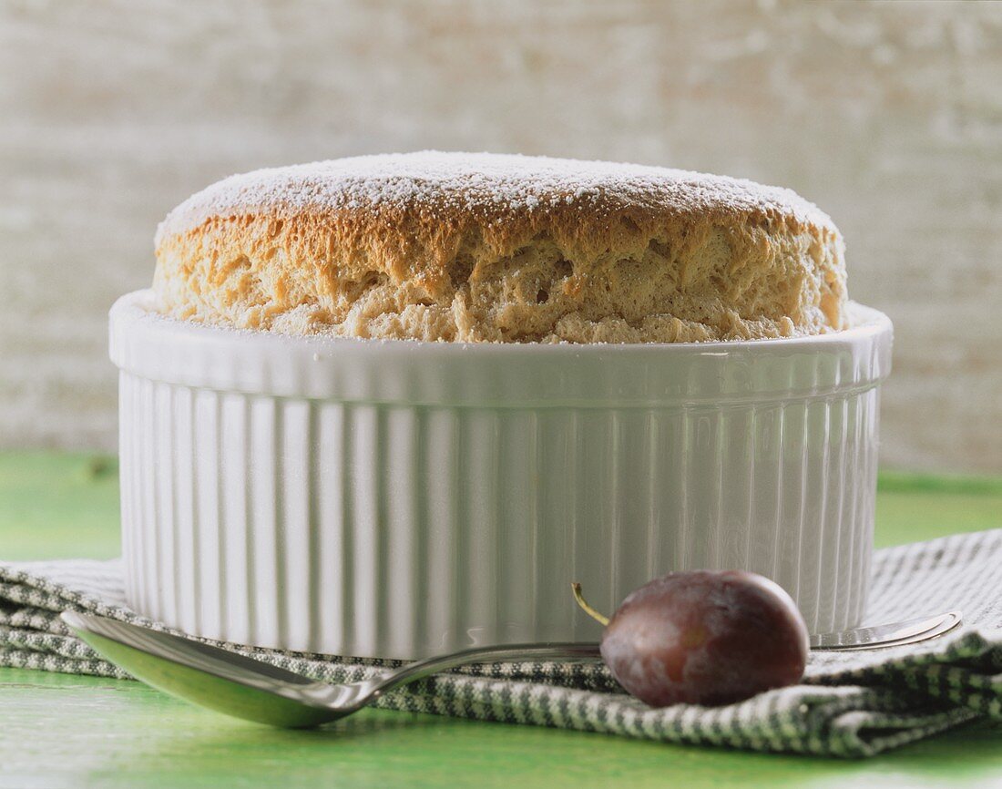 Zwetschgensouffle in der Form