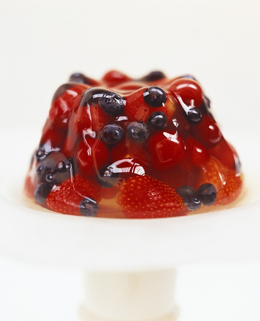 Berries in Gelatin Mold