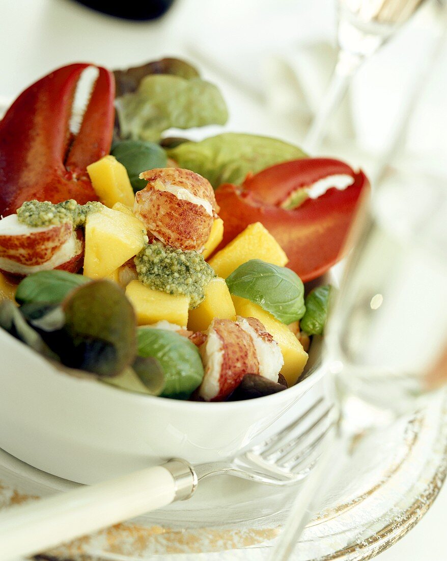 Lobster Salad with Mangoes