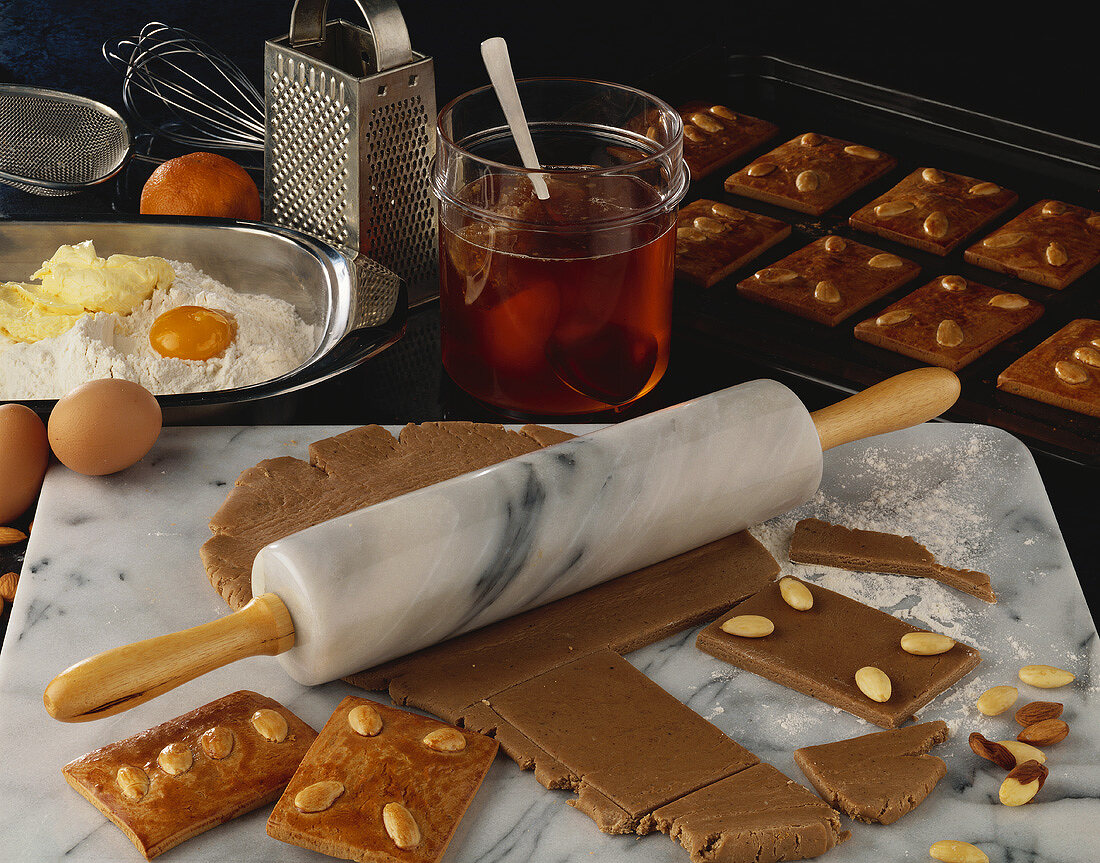 Making gingerbread for Christmas