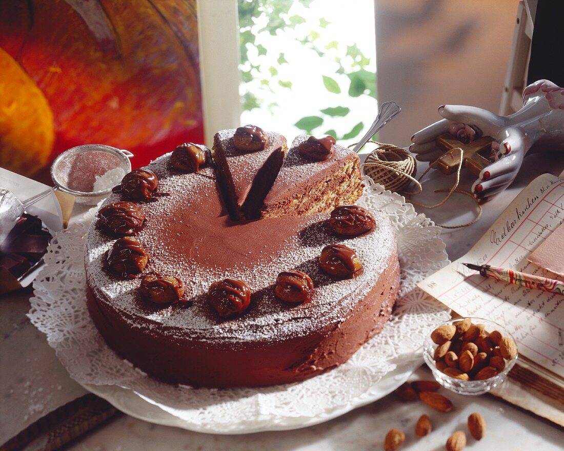 Kastanien-Schokoladen-Torte