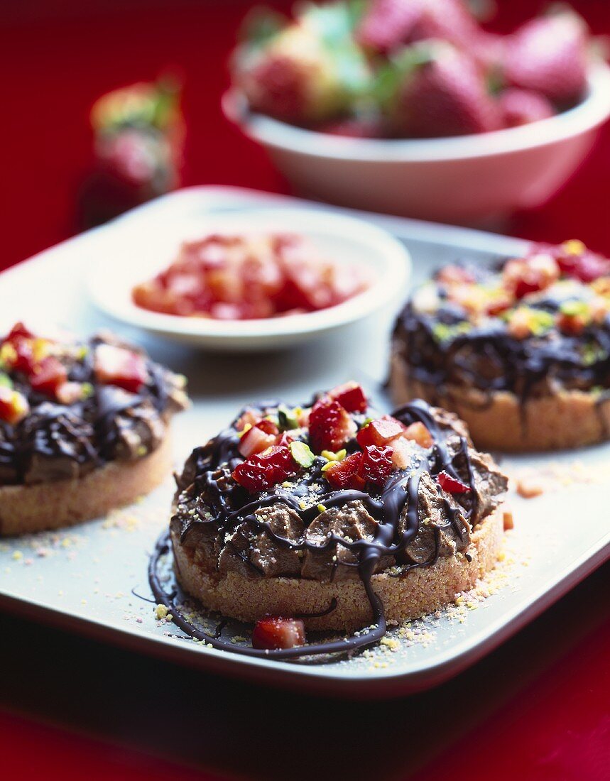 Tartlet with chocolate mousse