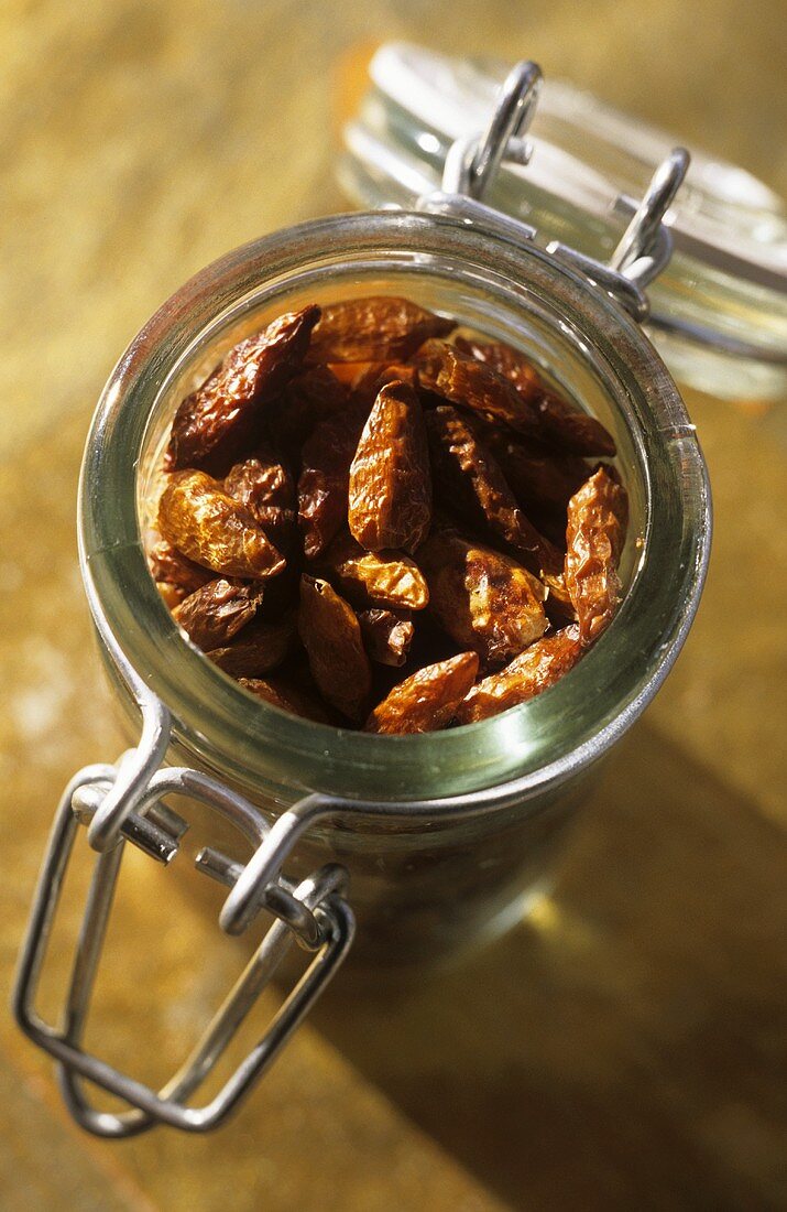 Dried tomatoes in jar