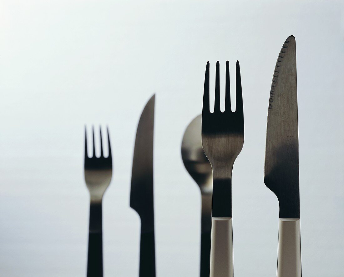 Cutlery in light and shadow