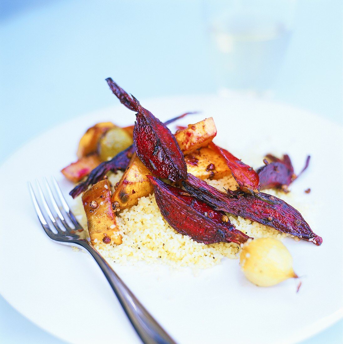 Couscous mit gebratenem Gemüse