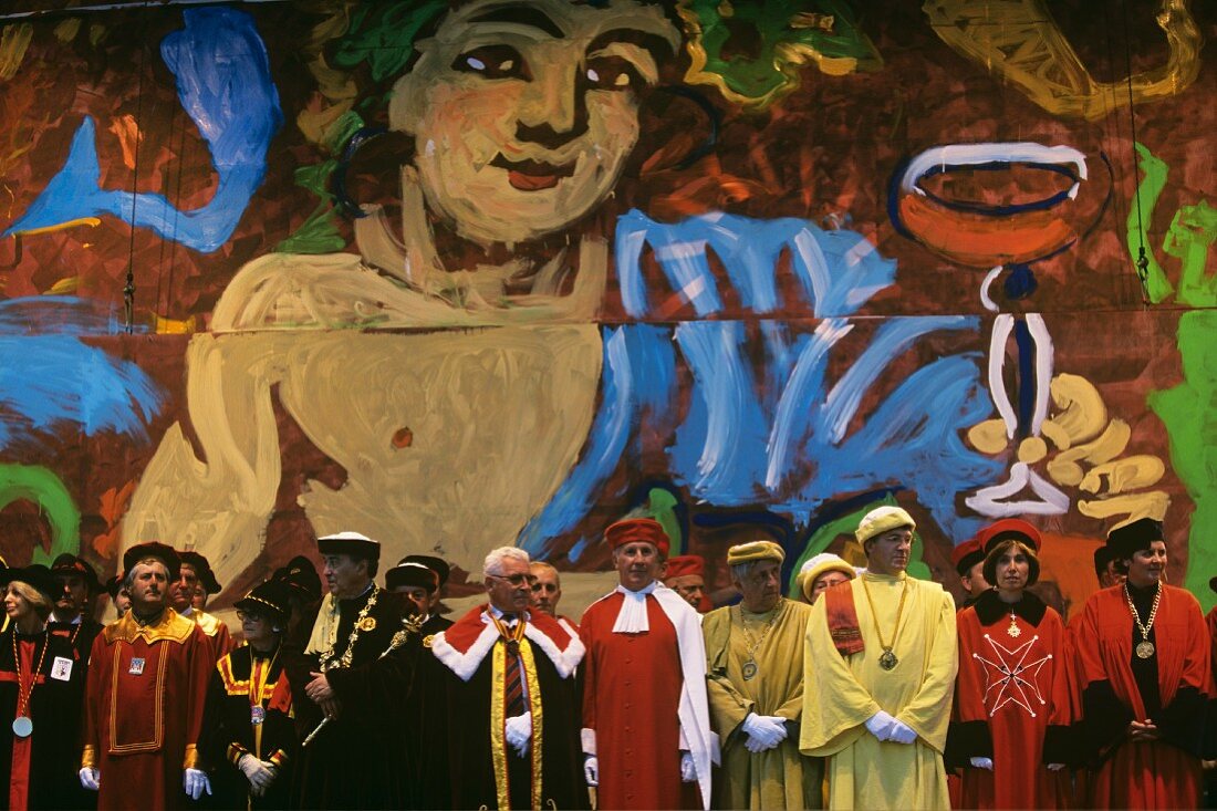 Ausschnitt vom traditionellen Weinfest, Bordeaux, Frankreich