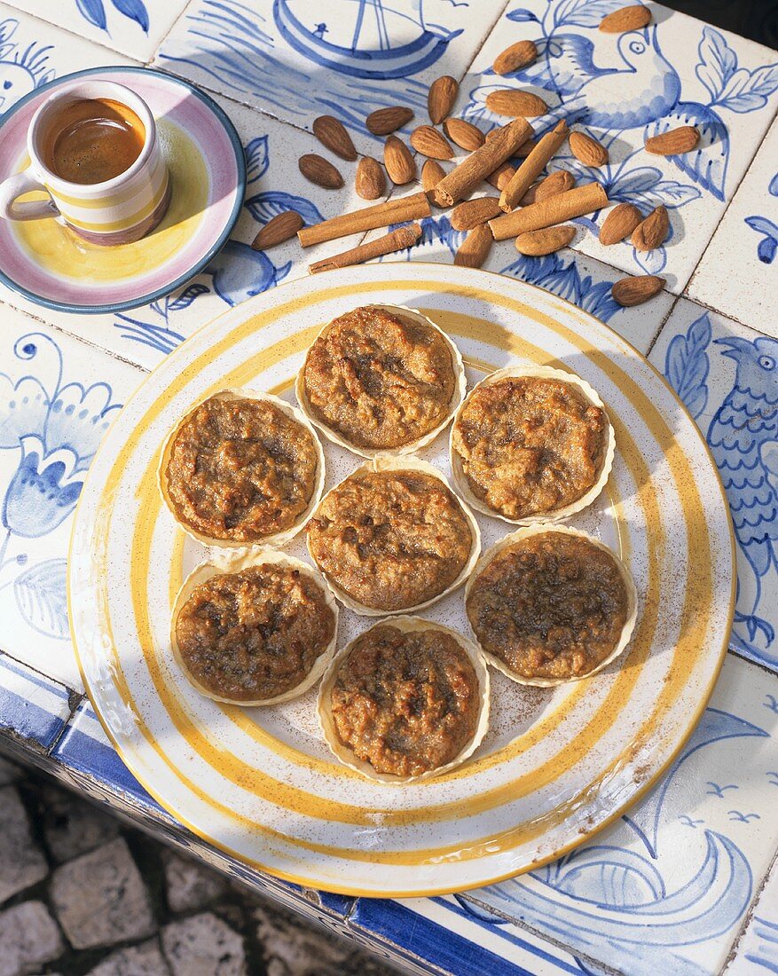 Cinnamon and almond tartlets