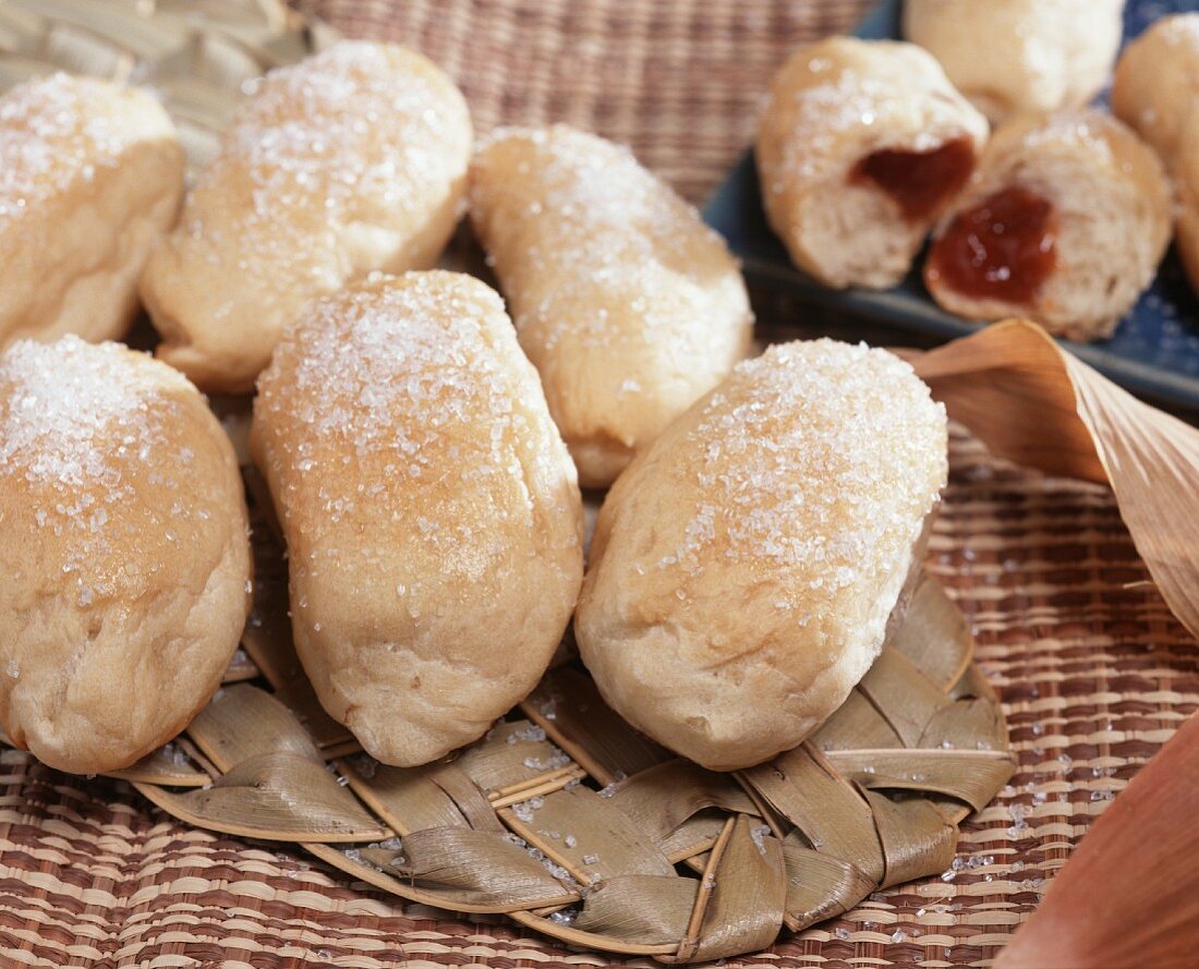 Brazilian pastries with guava puree (Pao de minuto)