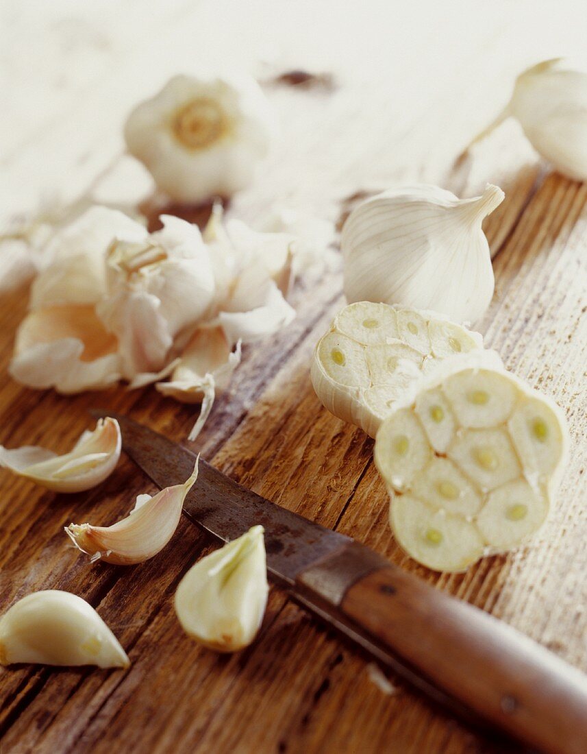 Still life with garlic