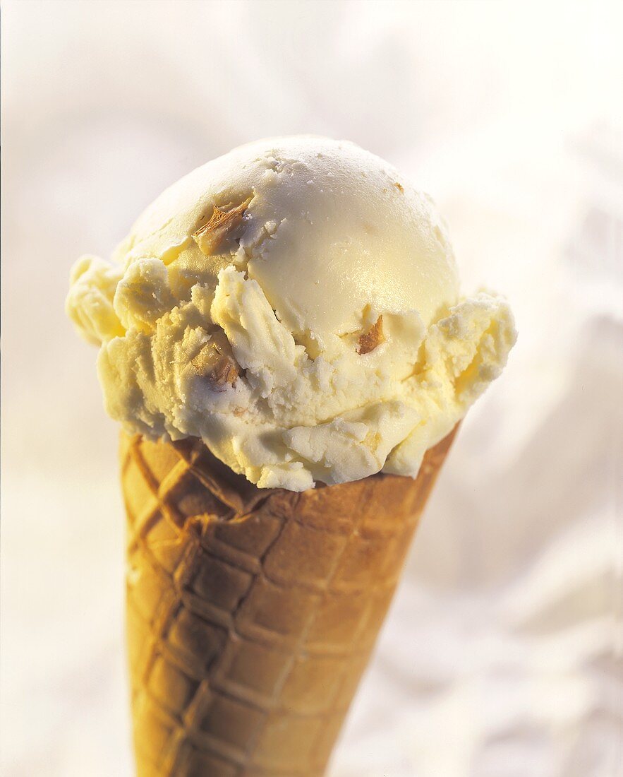 Walnut Ice Cream Cone