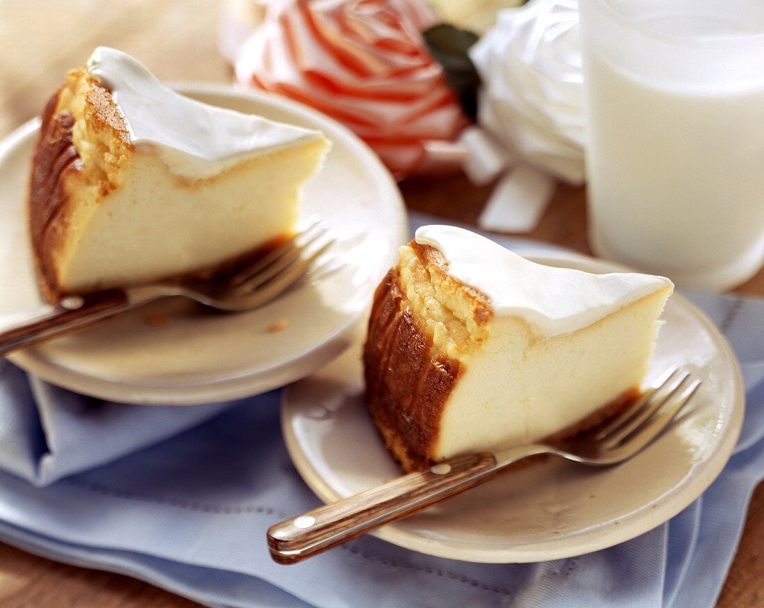 New York cheesecake with crème fraiche