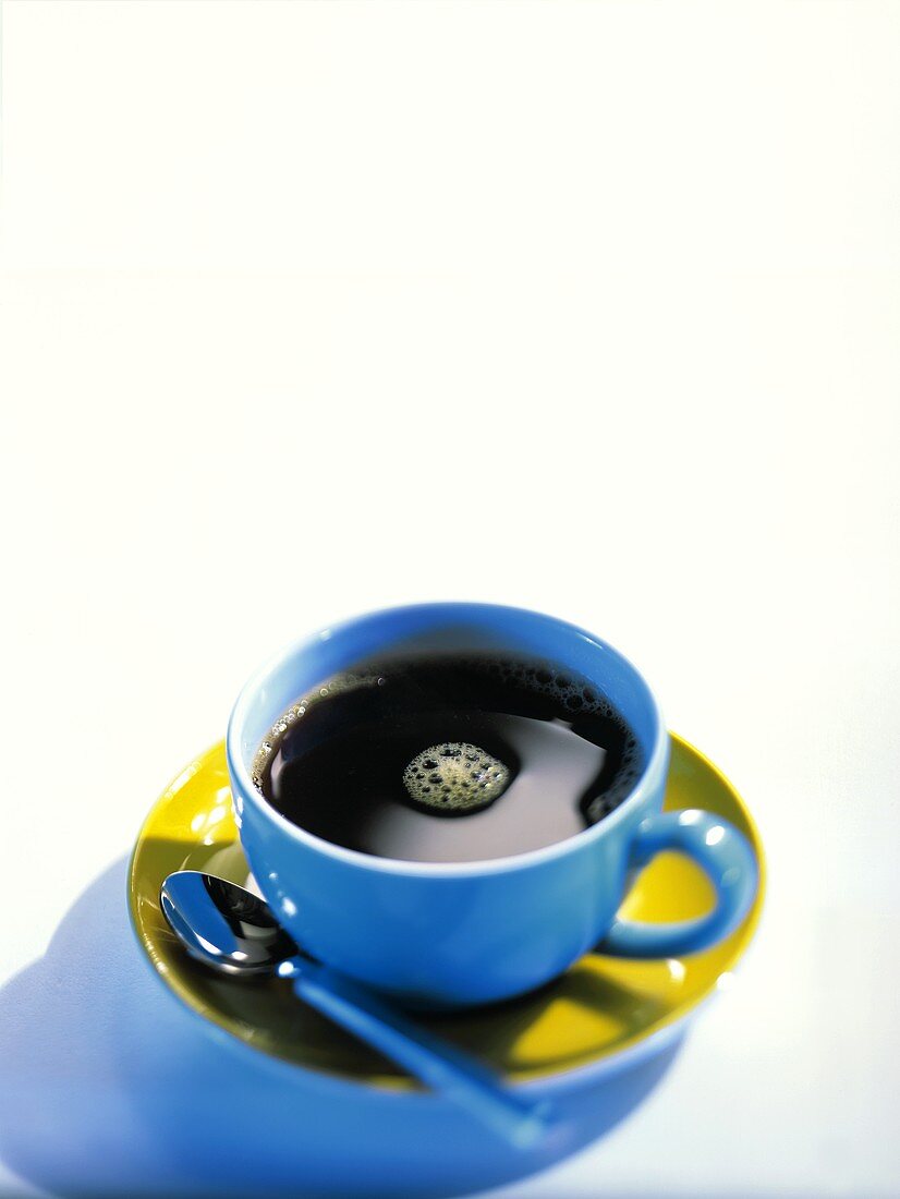 A cup of black coffee