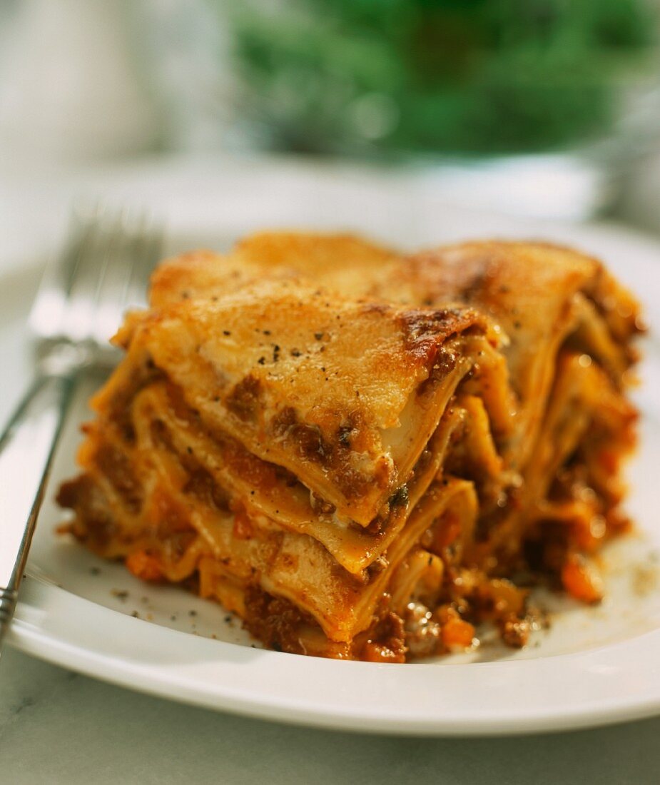 Lasagne al forno (baked lasagne), Emilia-Romagna, Italy