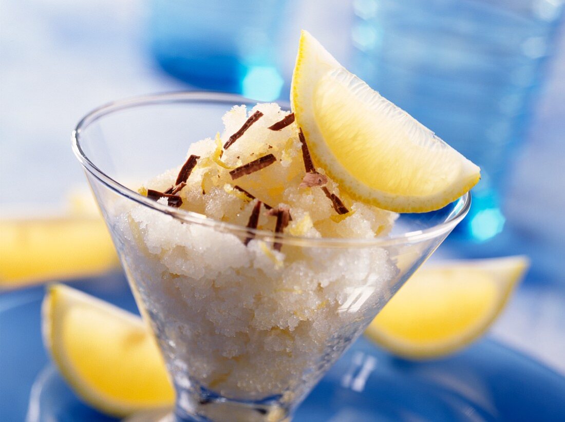 Pear sorbet with ginger