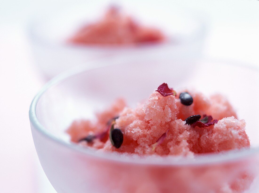 Sorbetto d'anguria (Wassermelonensorbet, Italien)