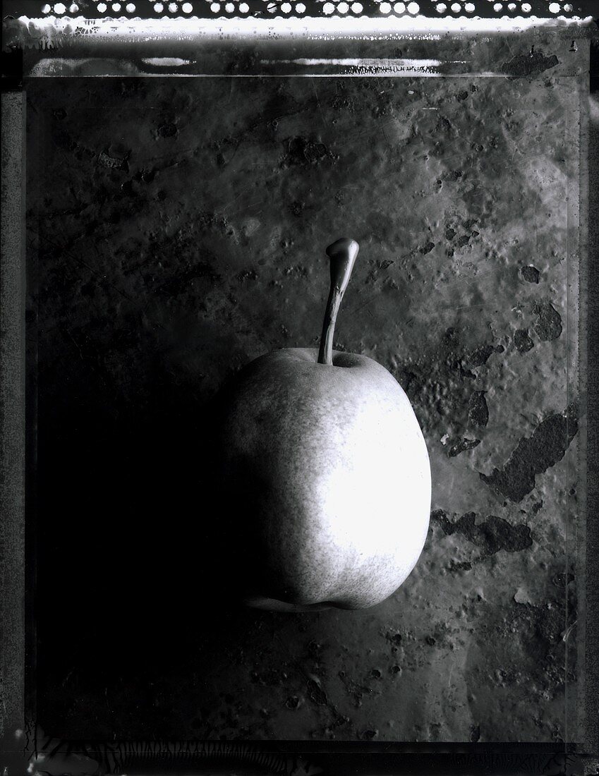 A pear (b/w photo)