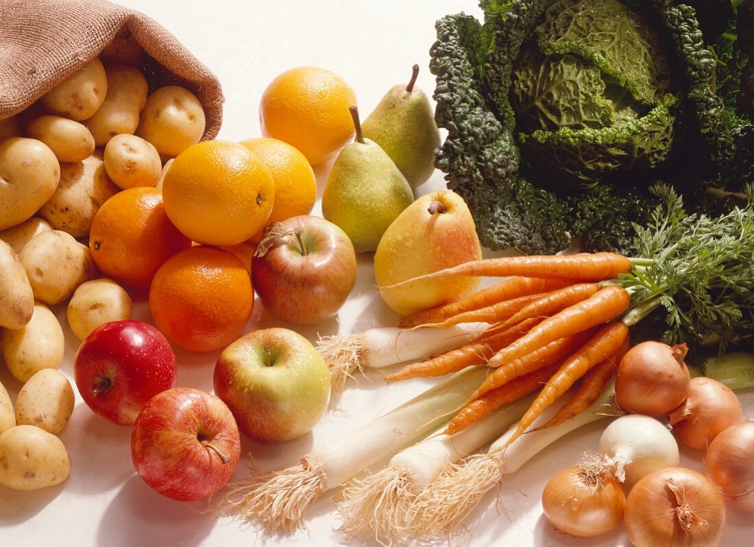 Fruit and Vegetables; Still Life