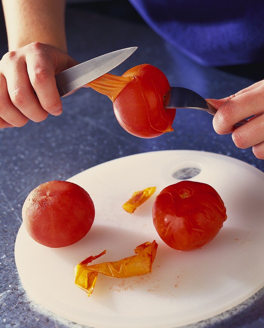 Tomaten häuten