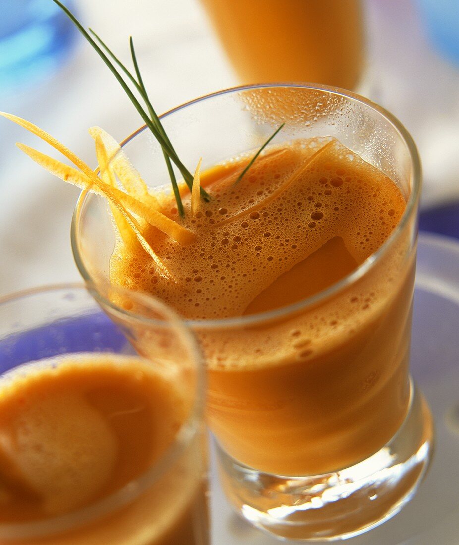 Carrot drink with ginger