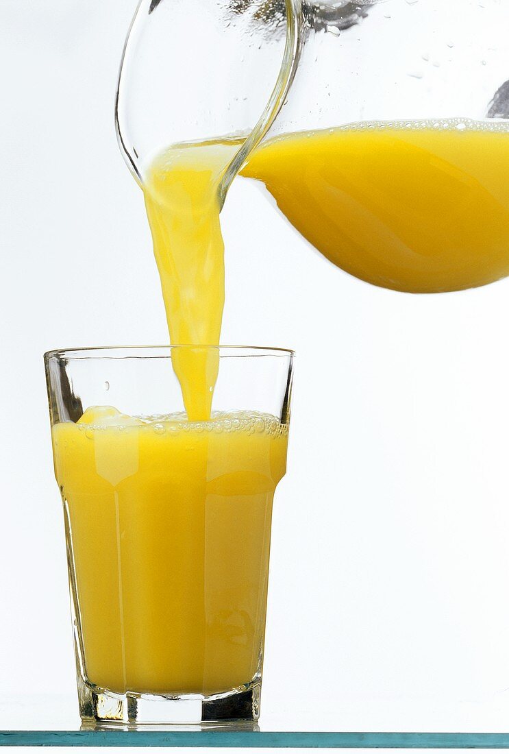Orange Juice Pouring