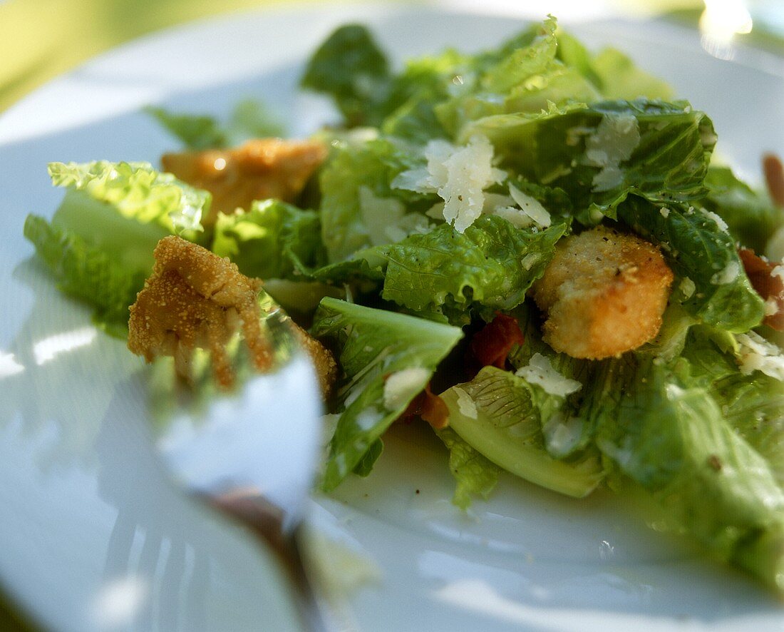 Caeser Salad mit Chickennuggets aus Kalifornien