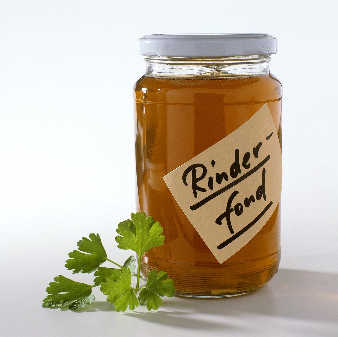 A jar of beef stock