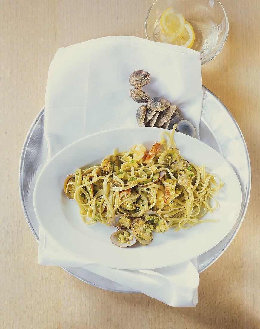 Tagliolini mit Venusmuscheln