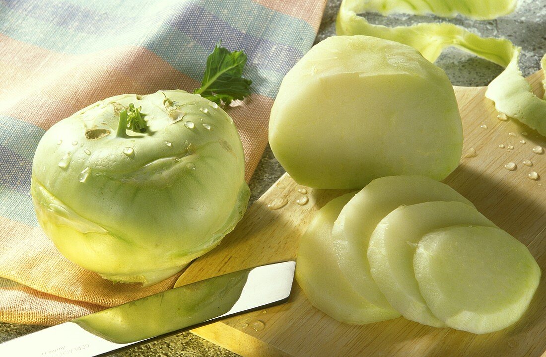 Kohlrabi schneiden