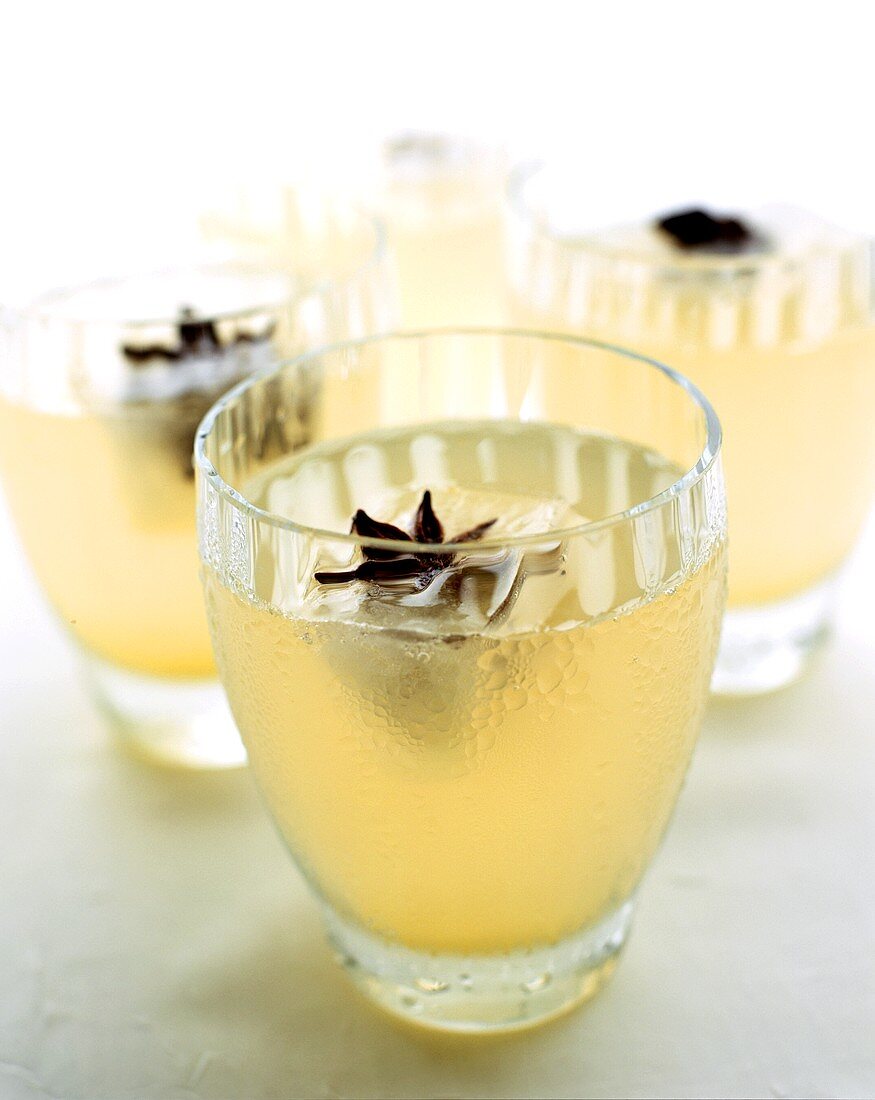 Ginger limeade with star anise