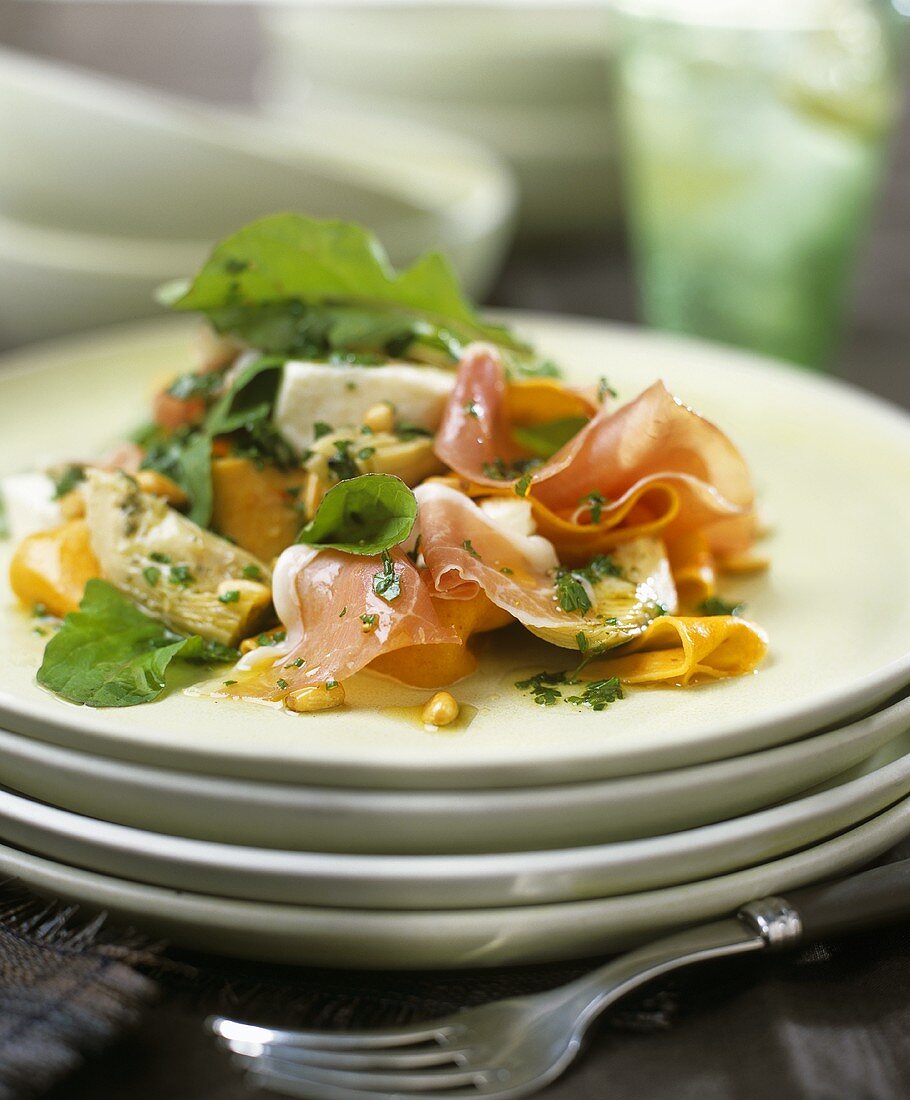 Artichoke salad with Parma ham