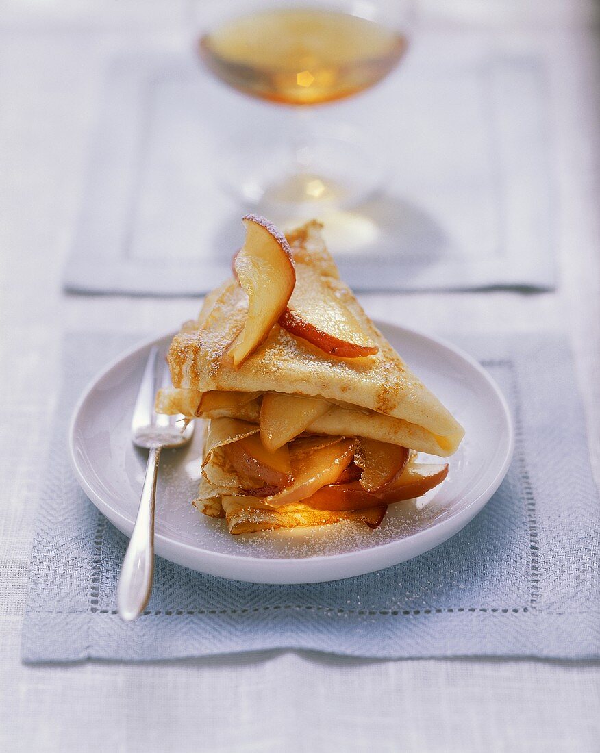 Crepes with Calvados apples