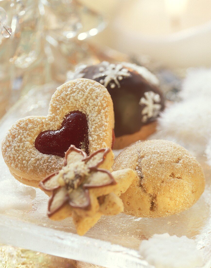 Several Christmas biscuits