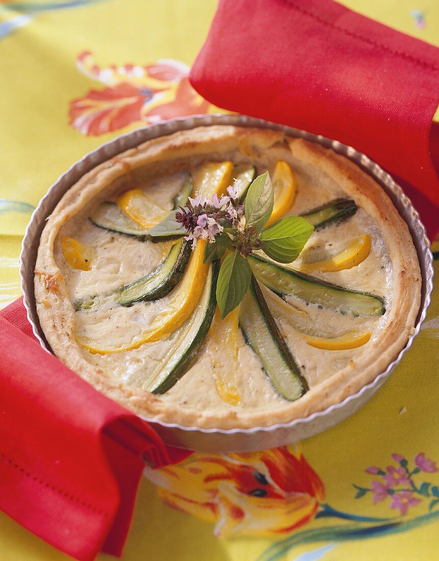 Courgette quiche