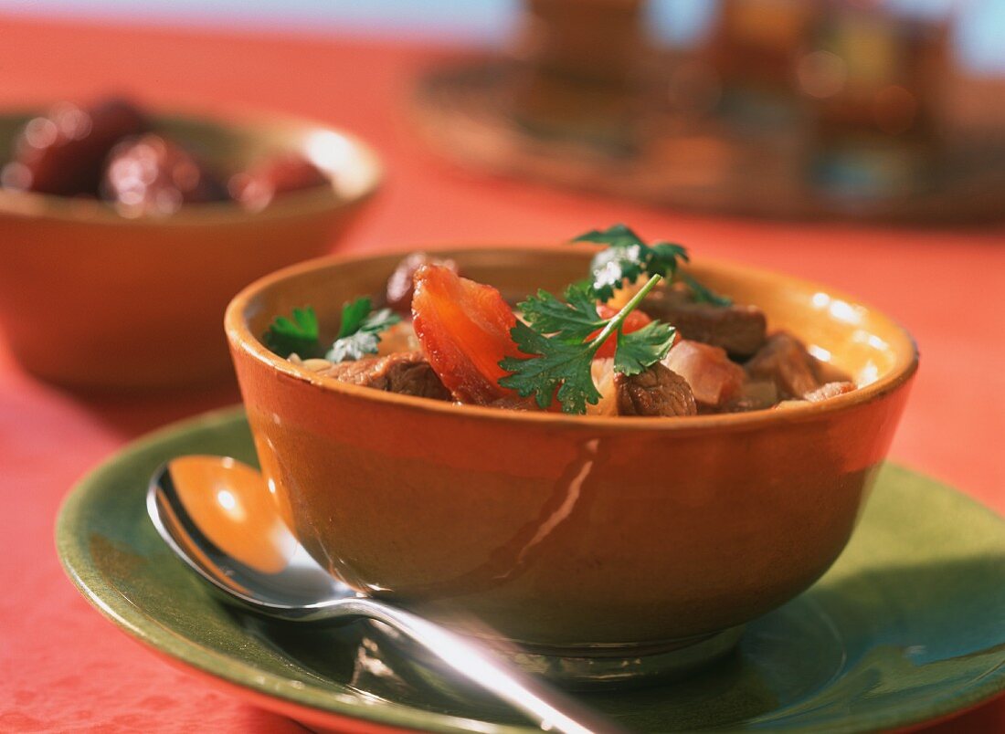 Saudi Arabian lamb and date soup