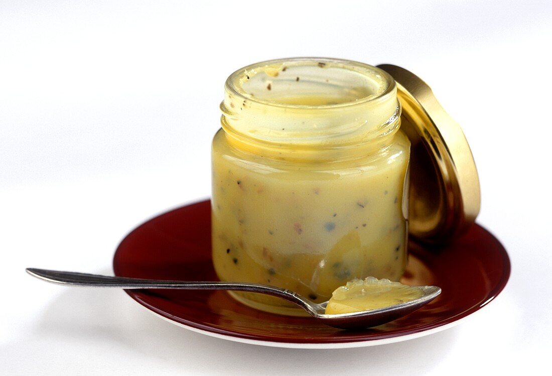 Truffle butter in a jar