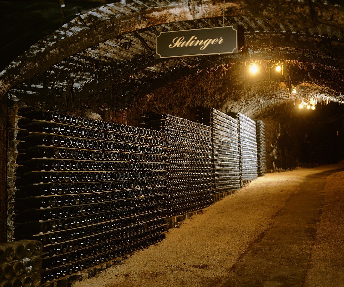 Wine stored in vaulted cellar, Seppelt, Victoria, Australia