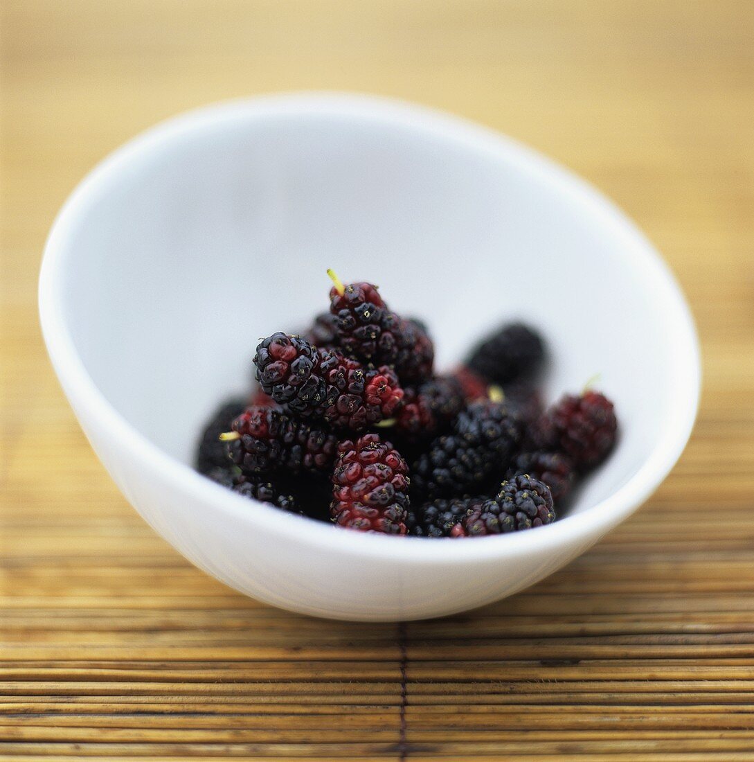 Loganberries in a bowl