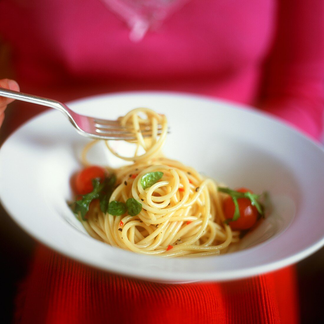 Spaghetti aglio, olio e peperoncino (Scharfes Nudelgericht)