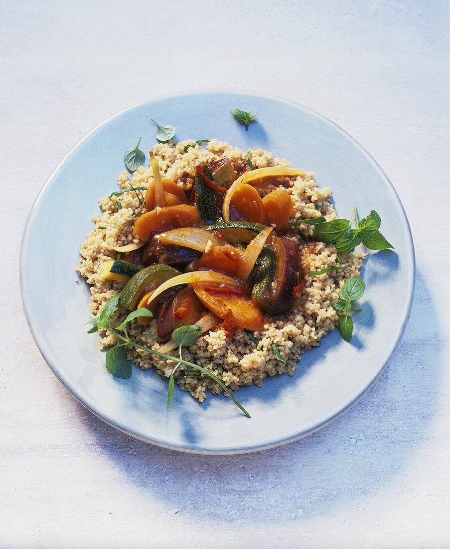 Couscous with vegetable ragout