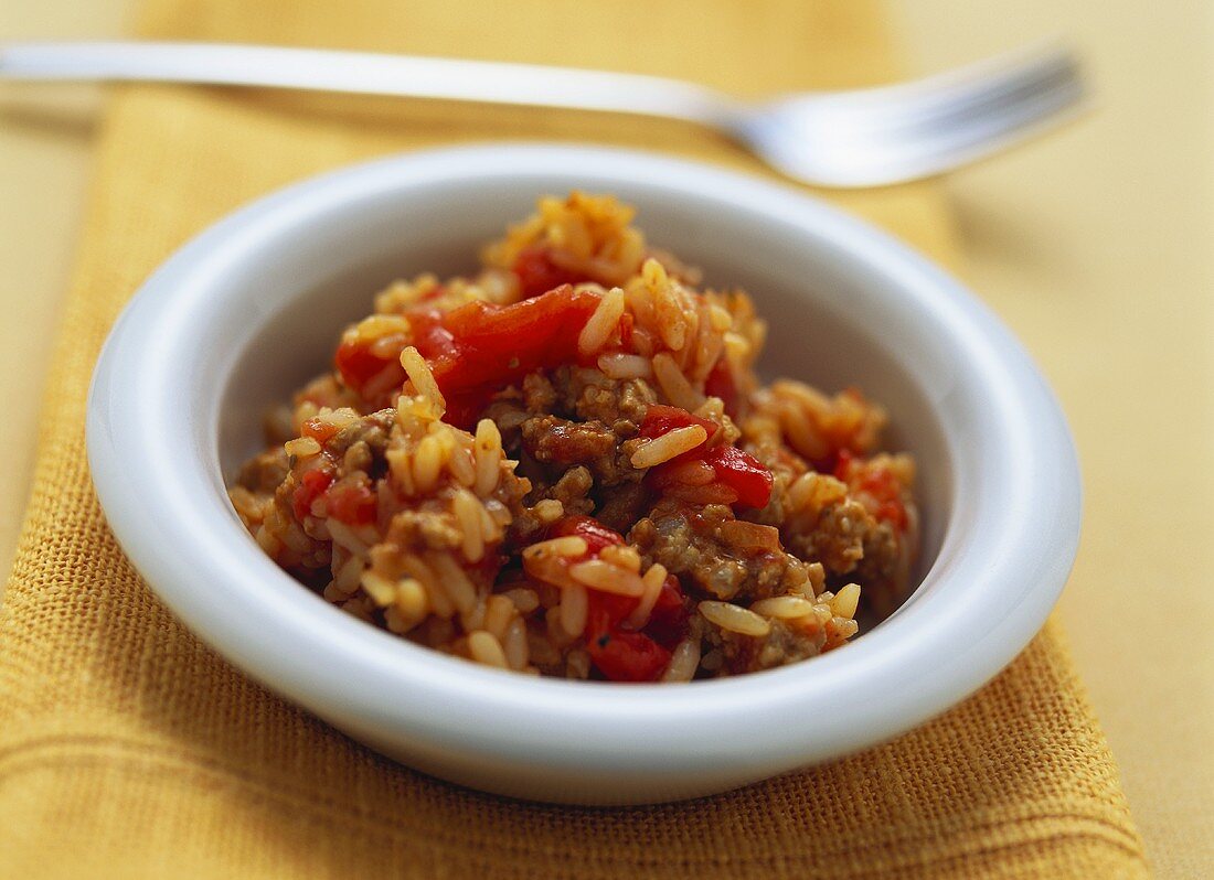 Tomaten-Hackfleisch-Reis