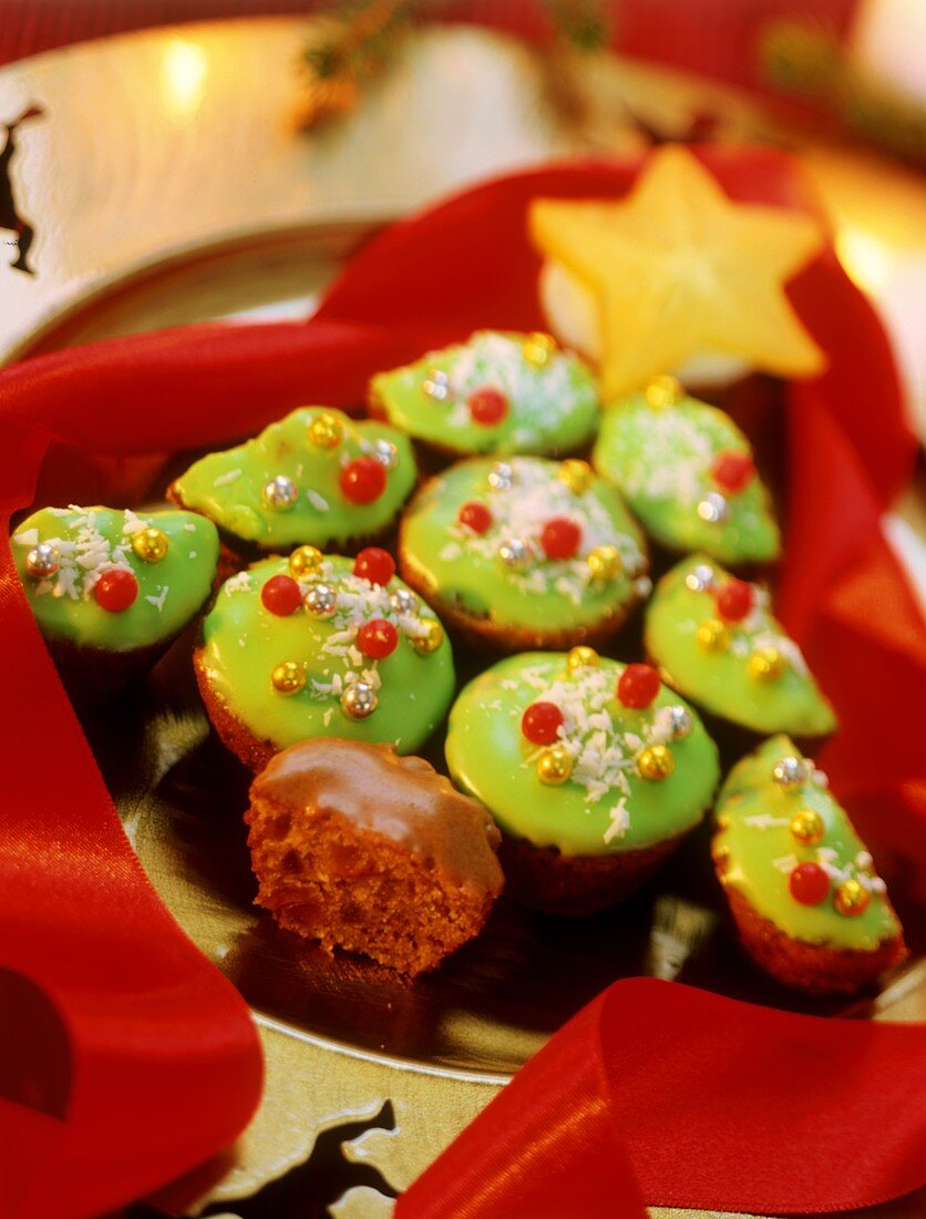Christmas stollen muffins