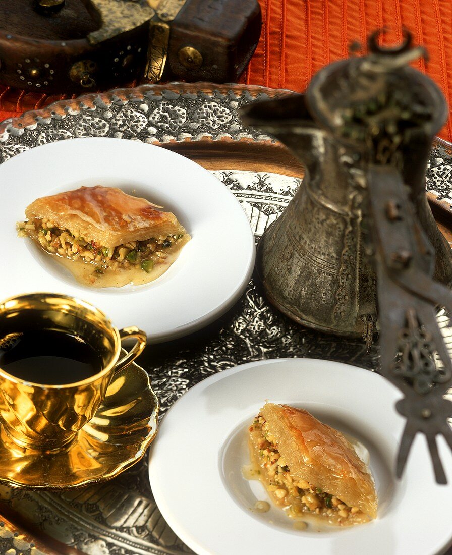 Baklava (Turkish nut and almond pastry)