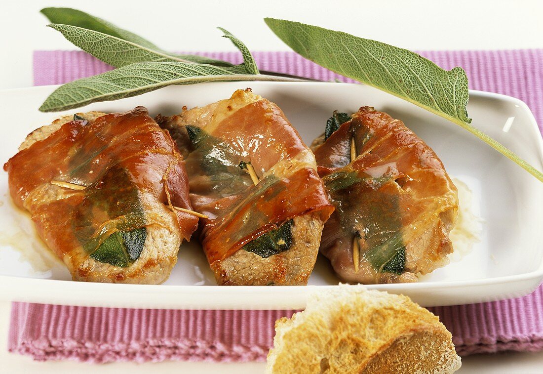 Saltimbocca (veal escalope with sage and Parma ham)