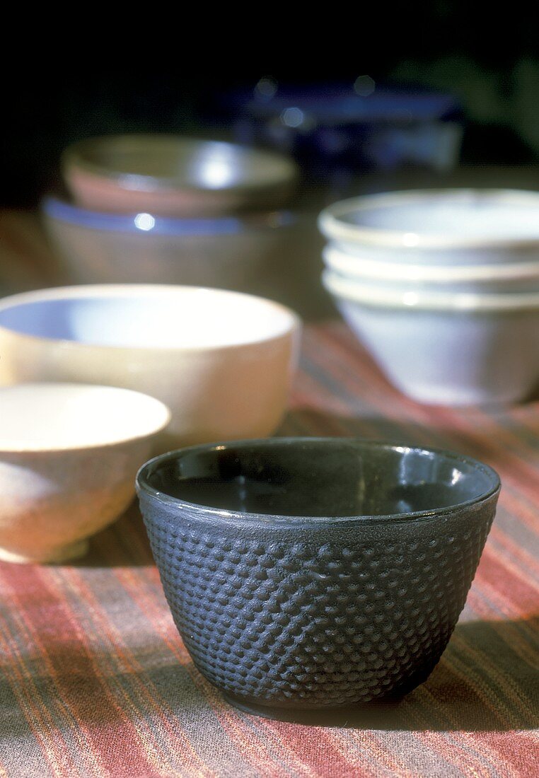 Various tea bowls