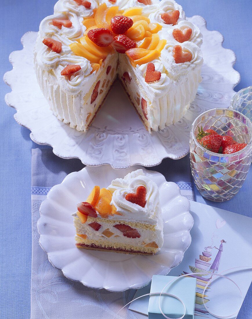 Apricot And Champagne Gateau With License Images Stockfood