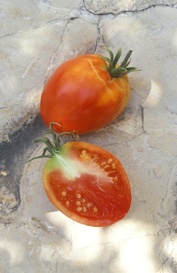 Tomate der Sorte Giant Oxheart (bzw.Coeur de Boeuf)