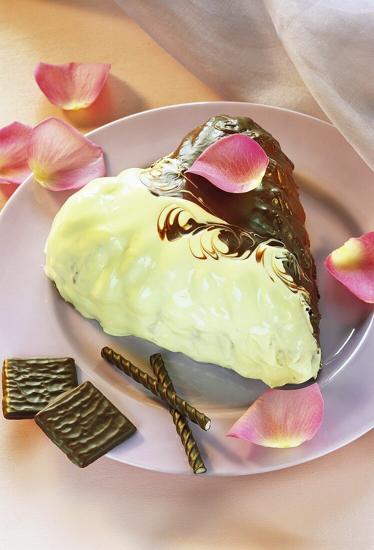 Heart-shaped After Eight cake