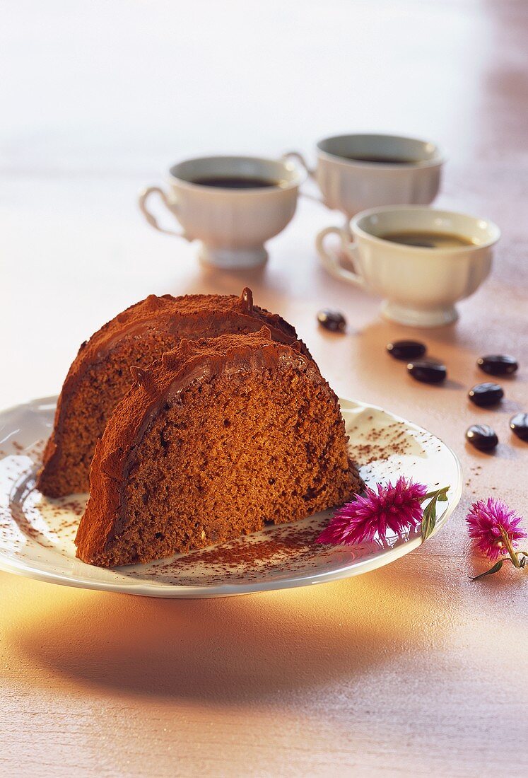 Rehrückenkuchen (Schokoladenrolle)