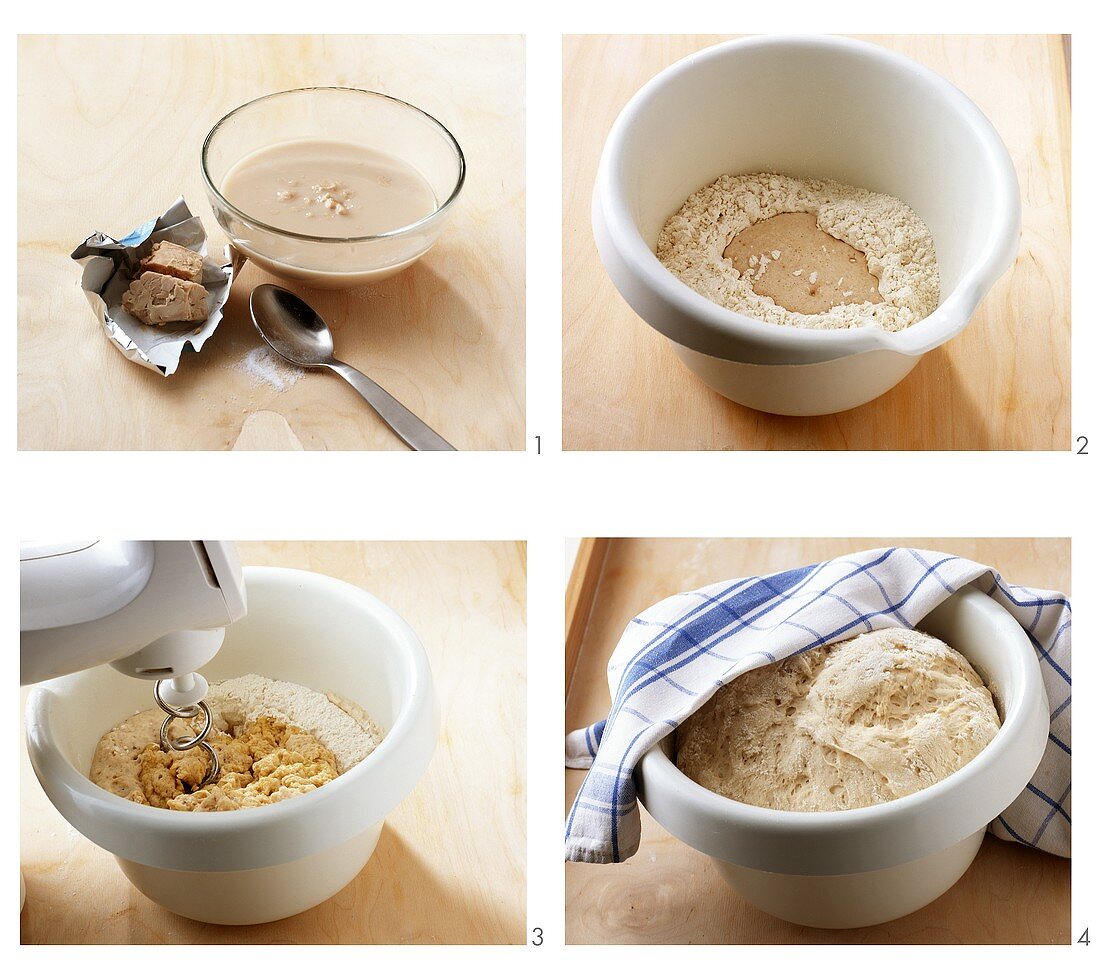 Making leavened dough