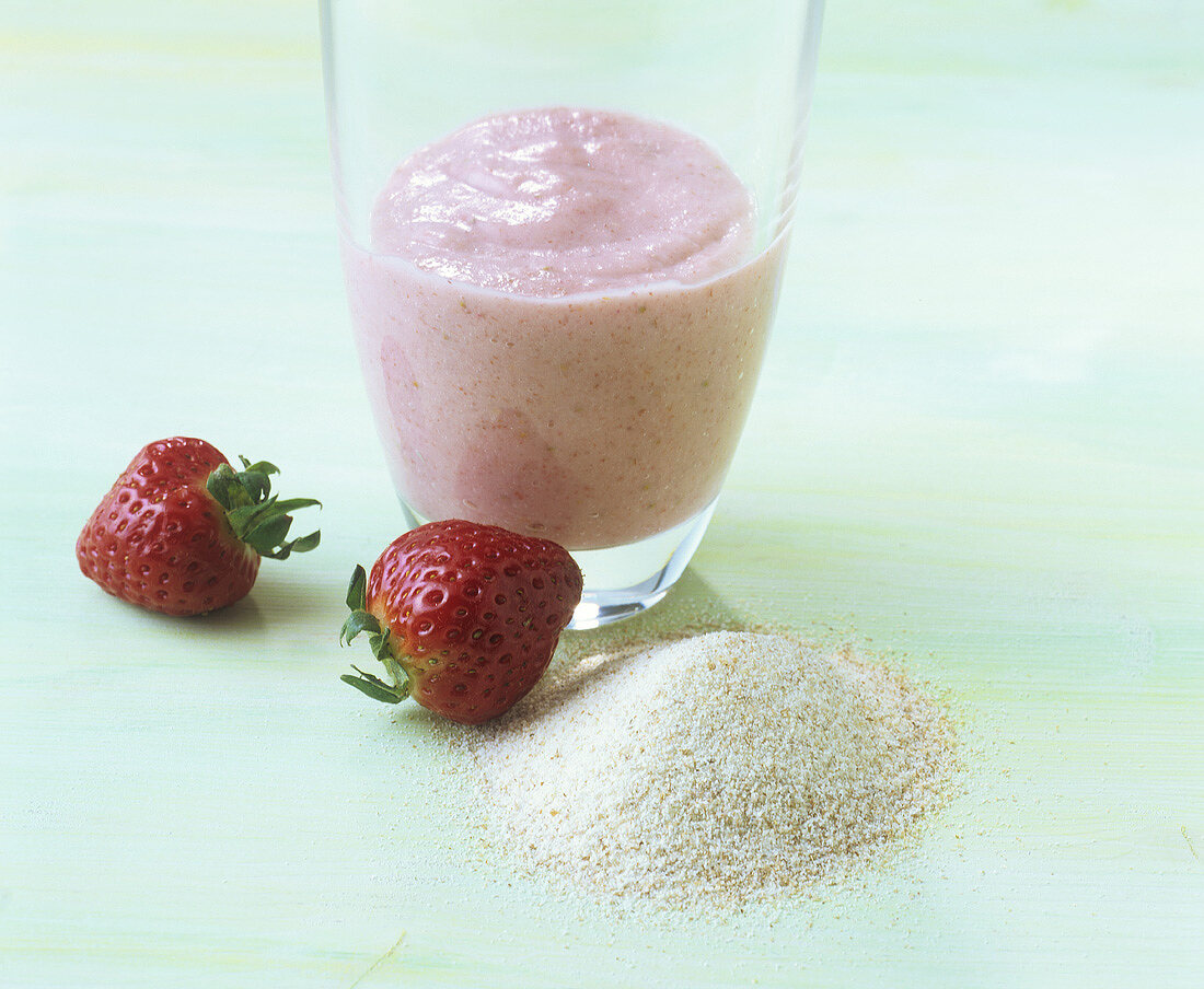 Semolina with fruit cereal for baby